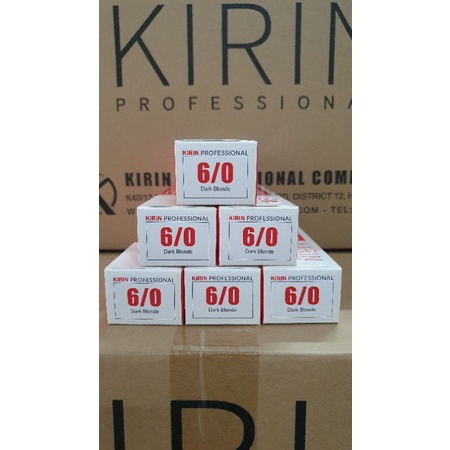 Thuốc nhuộm tóc dưỡng chất collagen mềm mượt, bóng tóc + Oxy trợ nhuộm | KIRIN 6/0