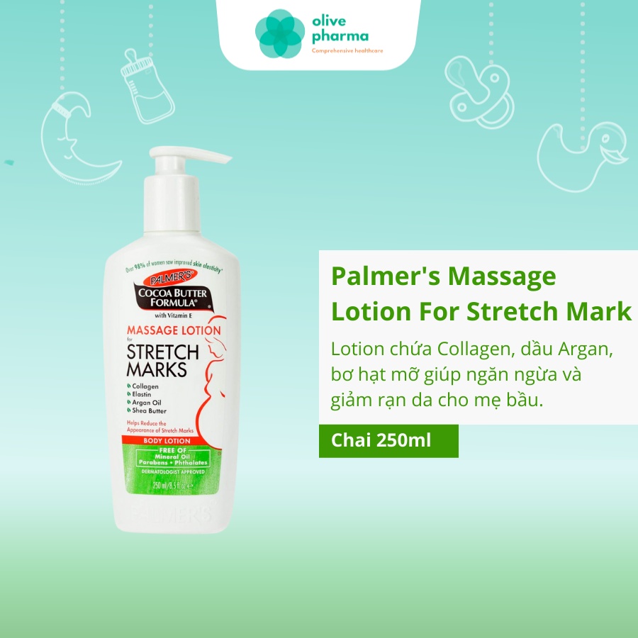 [Nhập Mỹ - 250ml] Lotion Chống và Giảm Rạn Da Palmer's Stretch Marks