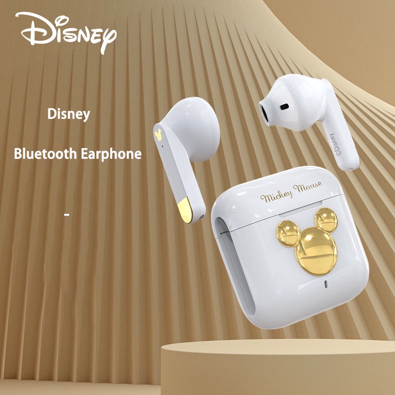 Tai Nghe Bluetooth Không Dây Mini TWS 3D Âm Thanh Nổi Kèm Mic Hình Nhân Vật Disney