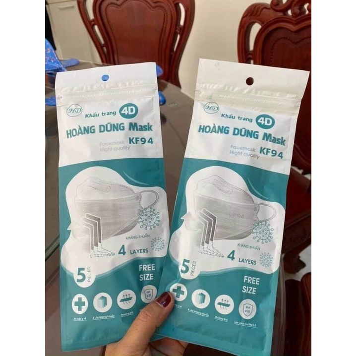 Khẩu trang kháng khuẩn 3d k94 hàn quốc chống bụi mịn và dị ứng