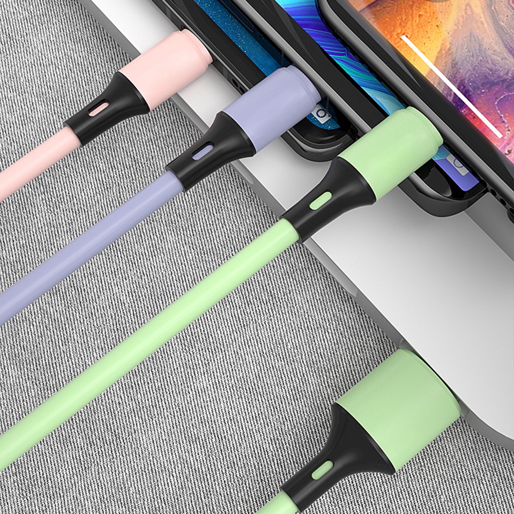 Cáp Sạc Type-c 3 Trong 1 Bằng Silicon Cho Điện Thoại Android