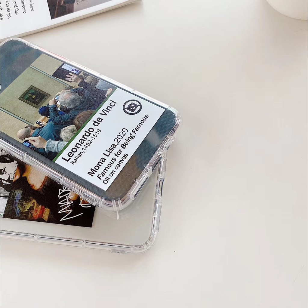 Ốp điện thoại mềm in hình nàng Mona Lisa dễ thương cho iPhone12 12mini 12promax 11 11Promax 7Plus 8 8+ X XR XS max | BigBuy360 - bigbuy360.vn