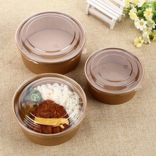 10 bát giấy krap kèm nắp loại 750ml / 1lít