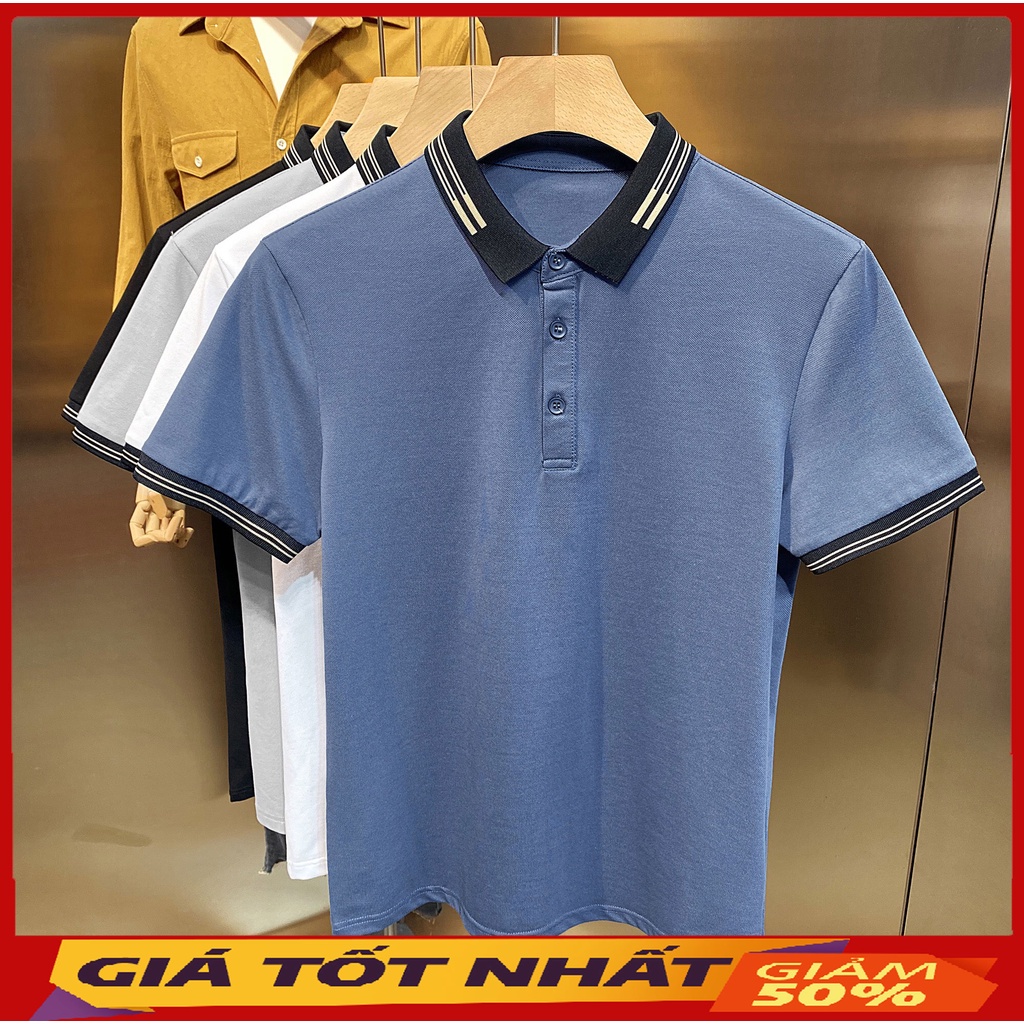 Áo polo - Áo polo nam đẹp - Chất liệu cotton mềm mịn, dầy dặn, hoạt động thoải mái, thấm hút mồ hôi tốt