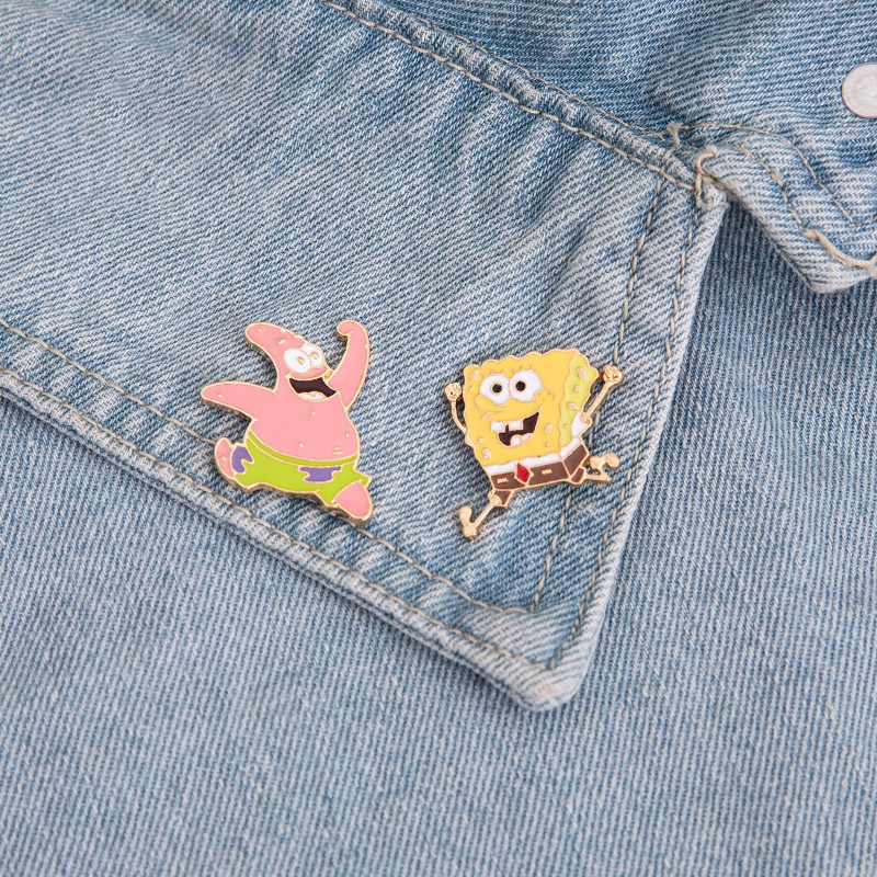 Ghim cài áo hình hoạt hình phong cách Nhật Bản đáng yêu