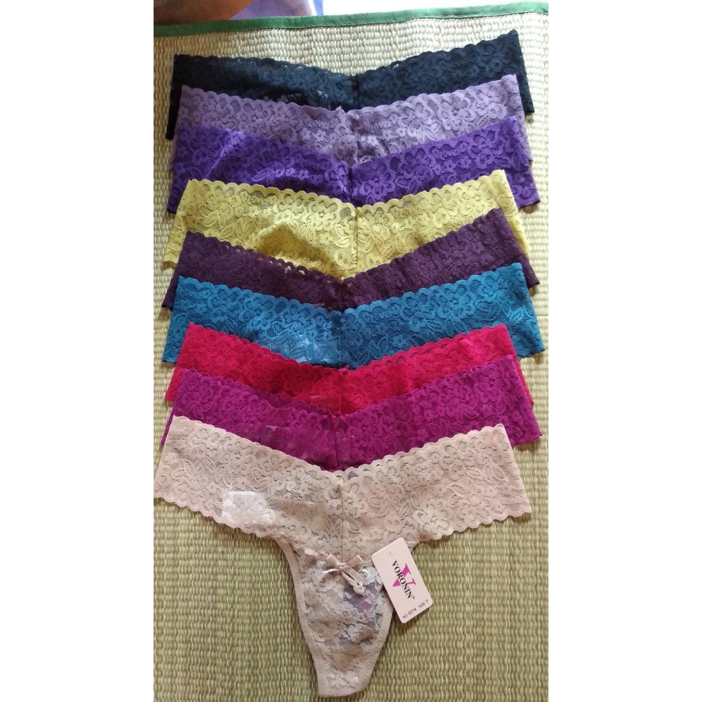 Quần lọt khe ren gợi cảm màu da, màu đen | BigBuy360 - bigbuy360.vn