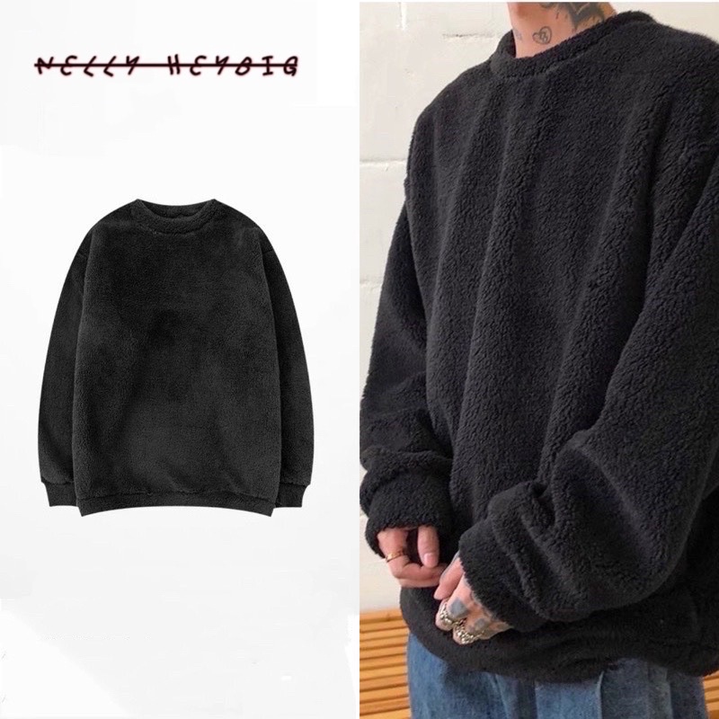 Áo Sweater lông  Nelly Heybig dáng unisex form rộng 35