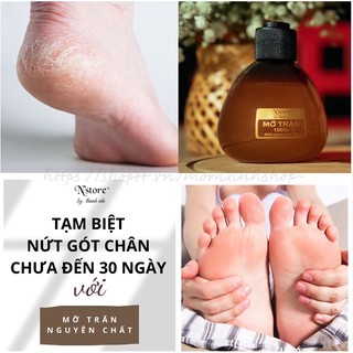 Mỡ trăn nguyên chất làm lành nứt gót, mỡ trăn triệt lông vĩnh viễn, mờ rạn da 75gr/hủ