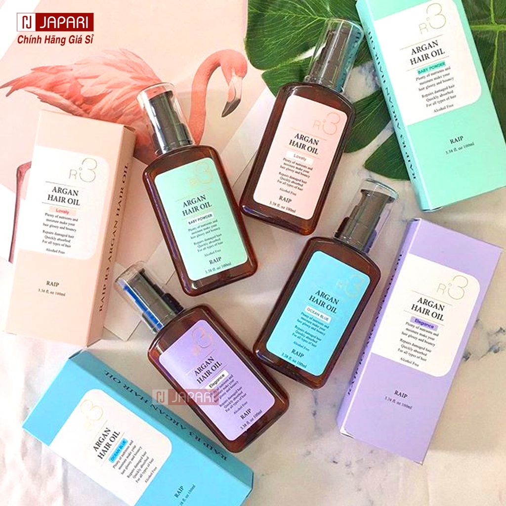 Tinh Dầu Dưỡng Tóc Argan Oil Raip R3 Argan Hair 100ML CHÍNH HÃNG - Chai Xịt Dưỡng Tóc Uốn Phục Hồi Tóc Hư Tổn JAPARI