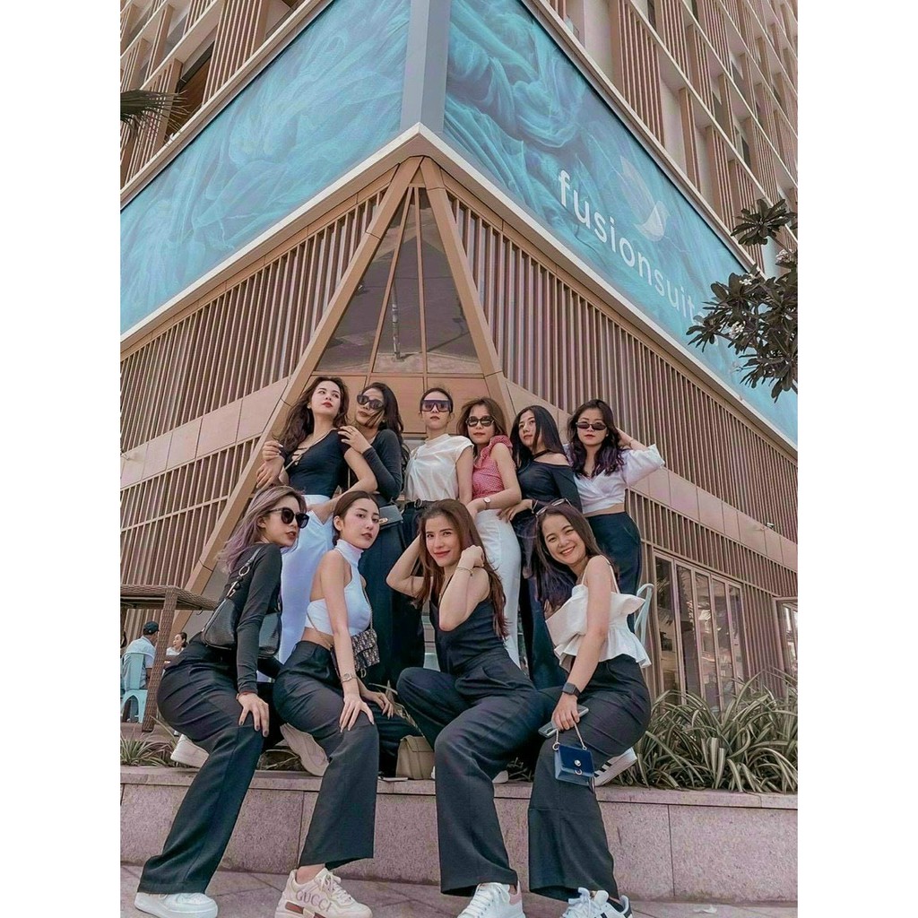 Quần vải ống rộng (cúc giữa) | BigBuy360 - bigbuy360.vn