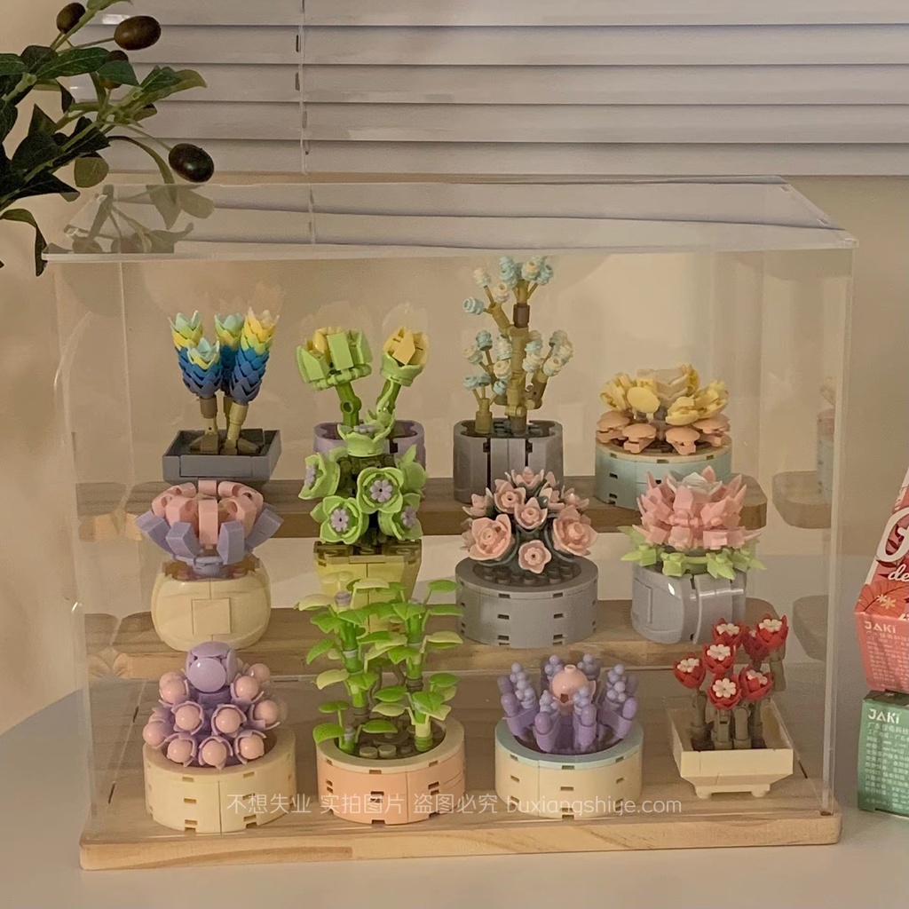 Đồ Chơi Lắp Ráp Chậu Cây Thiết Kế Dễ Thương Sáng Tạo