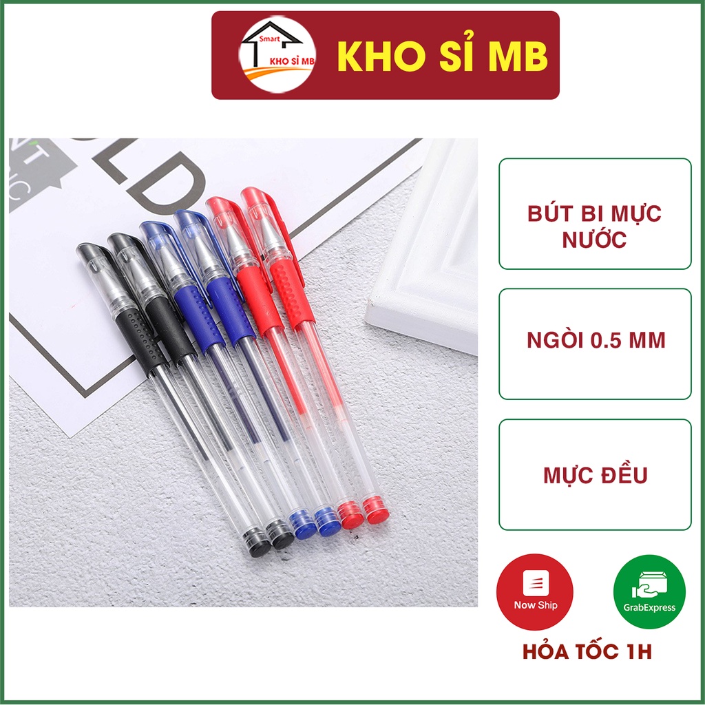 Bút bi mực nước ngòi nhỏ 0.5mm  màu xanh màu xanh màu đen, thay thế bút chữ A có thể thay ngòi kho sỉ mb