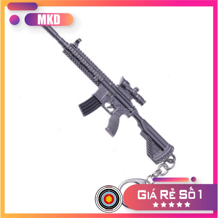 Móc Khóa Pubg m416 Đen Tuyền - Màu đen cơ bản siêu đẹp dài 12cm (Game Pubg)