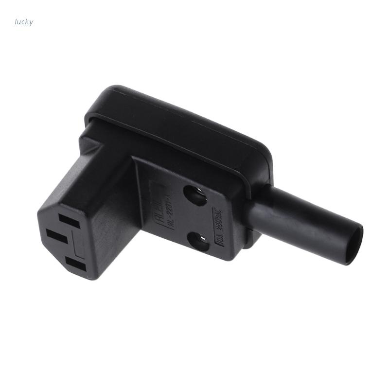 Dây cáp kết nối nguồn AC 10A 250V IEC 320 C13 góc 90 độ