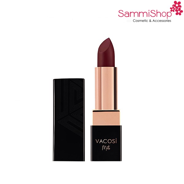 Son lì mịn môi Vacosi Natural studio color matte lipstick