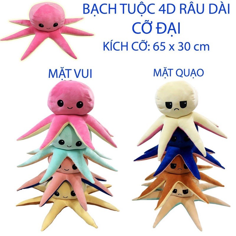 [HÀNG HOT] Bạch Tuộc Cảm xúc 4D Râu Dài