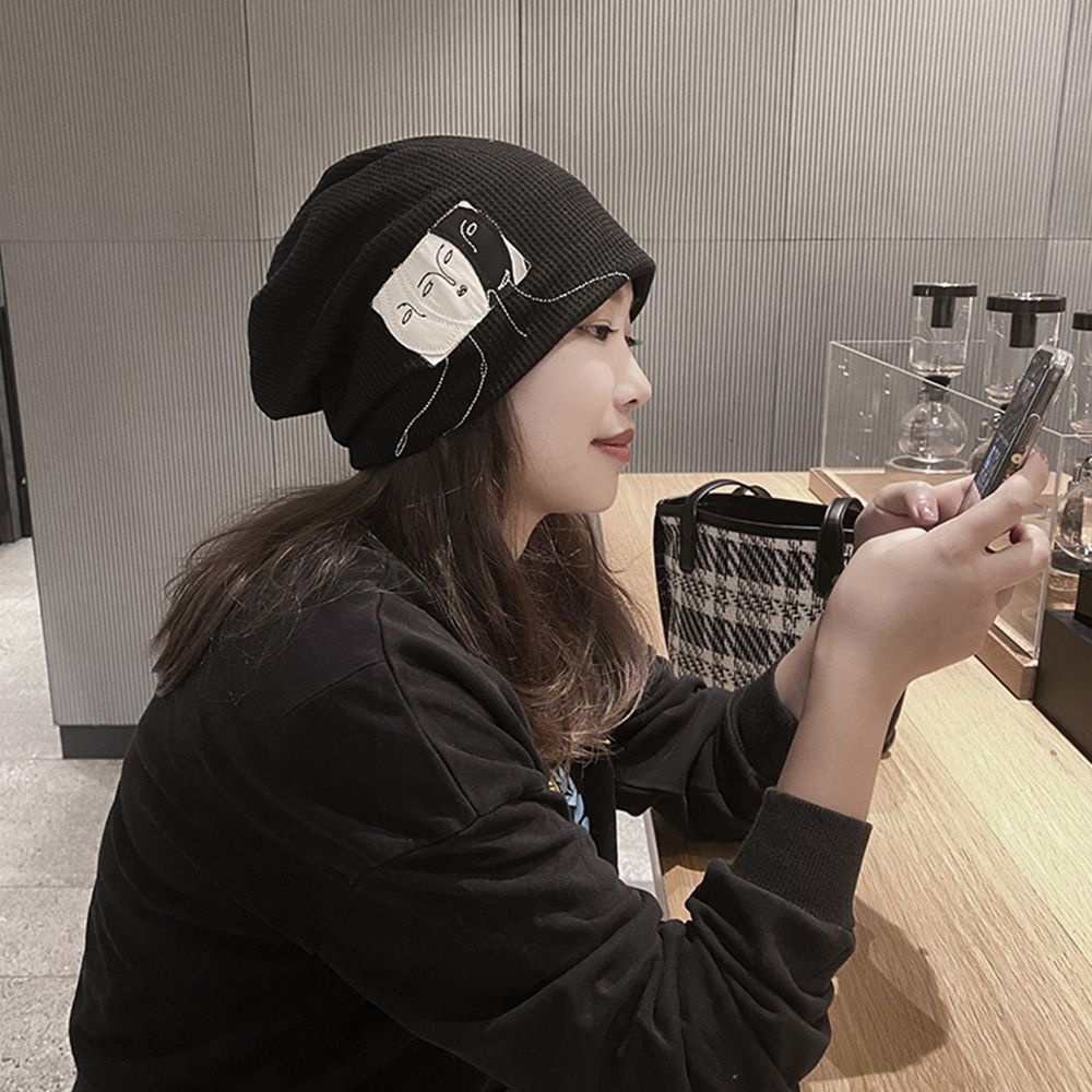 Mũ beanie vải phong cách hip hop Hàn Quốc thời trang cho nữ