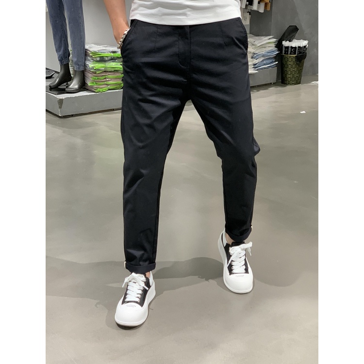 Quần Ống Xuông Kaki Nam - Khóa Kéo Lưng Chun