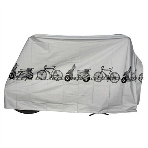 Bạt phủ xe máy, xe đạp Vải Dù Cao Cấp thích hợp cho cả trời mưa và nắng.