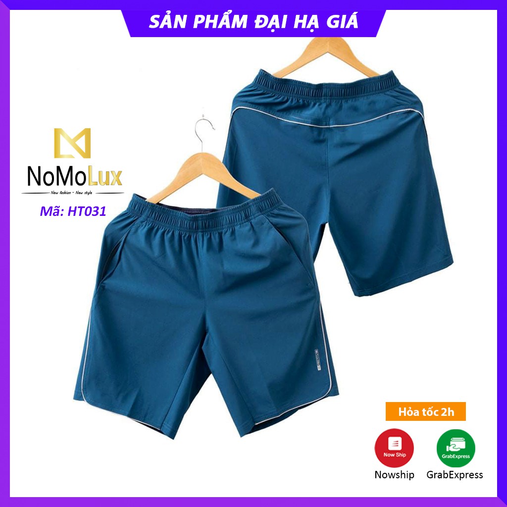 Quần Đùi Gió Nam ⚡ Freeship ⚡ Quần Short thể thao nam NoMoLux mã HT031 - Vải gió Co giãn Mềm mại Siêu nhẹ Thoáng mát