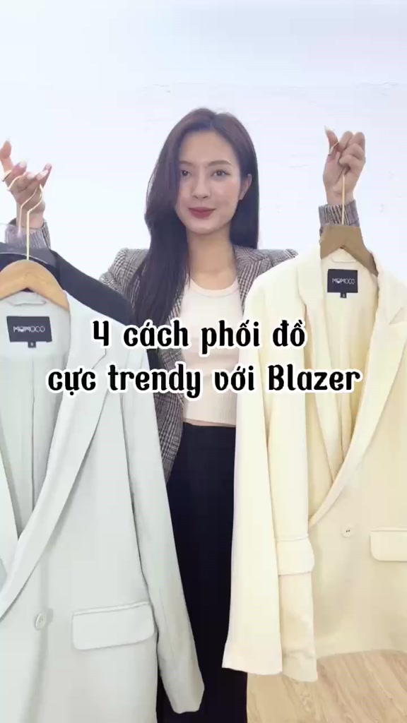 Áo Blazer Nữ Dáng Suông MOMOCO 02 Lớp Trẻ Trung Thanh Lịch M2699 | BigBuy360 - bigbuy360.vn