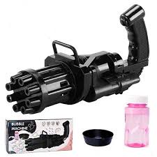 Máy thổi bong bóng , tự động , có nhạc , thích hợp cho bé hoạt động ngoài trời .