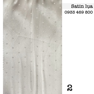 Vải may áo dài satin lụa hoa văn đẹp mềm mịn