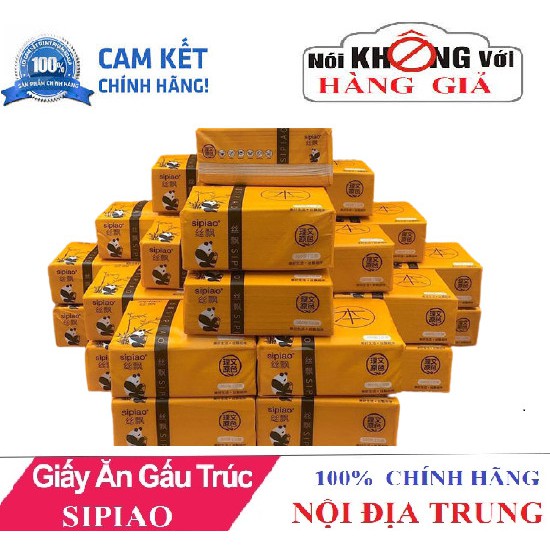 THÙNG 30 GÓI GIẤY ĂN GẤU TRÚC SIPIAO 6021(Hàng đủ)