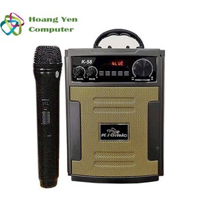 Loa karaoke bluetooth kiomic k58 âm thanh lớn, kích thước nhỏ - bh 6 tháng chính hãng - hoàng yến computer