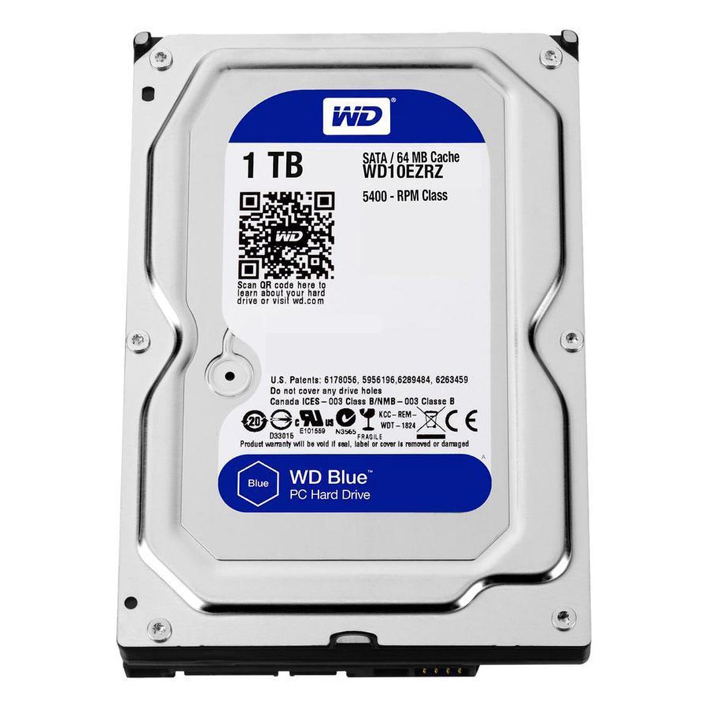 Ổ Cứng Gắn Trong HDD WD 1Tb - SATA3 (BLUE) - 7200rpm EZEX - HÃNG PHÂN PHỐI CHÍNH THỨC