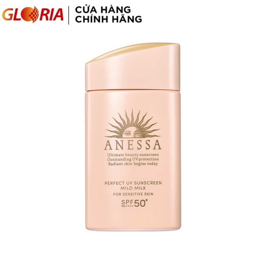 Sữa chống nắng dưỡng da dịu nhẹ cho da nhạy cảm & trẻ em Anessa Perfect UV Sunscreen Mild Milk 60ml