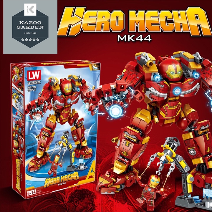 Đồ Chơi Lego Xếp Hình Hulkbuster Iron man 568pcs Đồ Chơi Lắp Ráp Mô Hình ROBOT HulkBuster Iron Man Người Sát