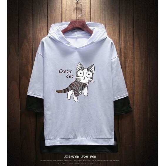 áo Hoodie mèo tay lỡ hot hit hàng unisex M2 | WebRaoVat - webraovat.net.vn