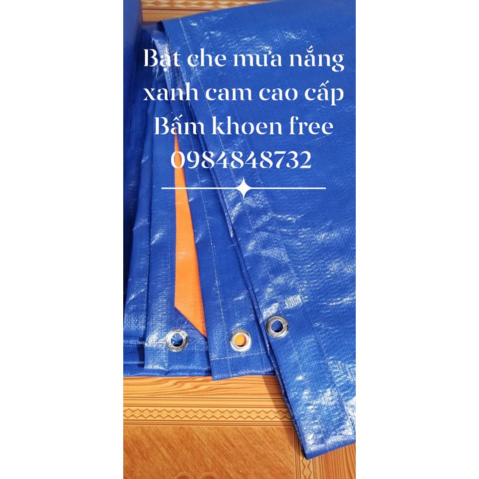 Khổ 4m - Bạt che nắng mưa đa dụng hàng cao cấp may từ bạt Tú Phương (có bấm khoen)