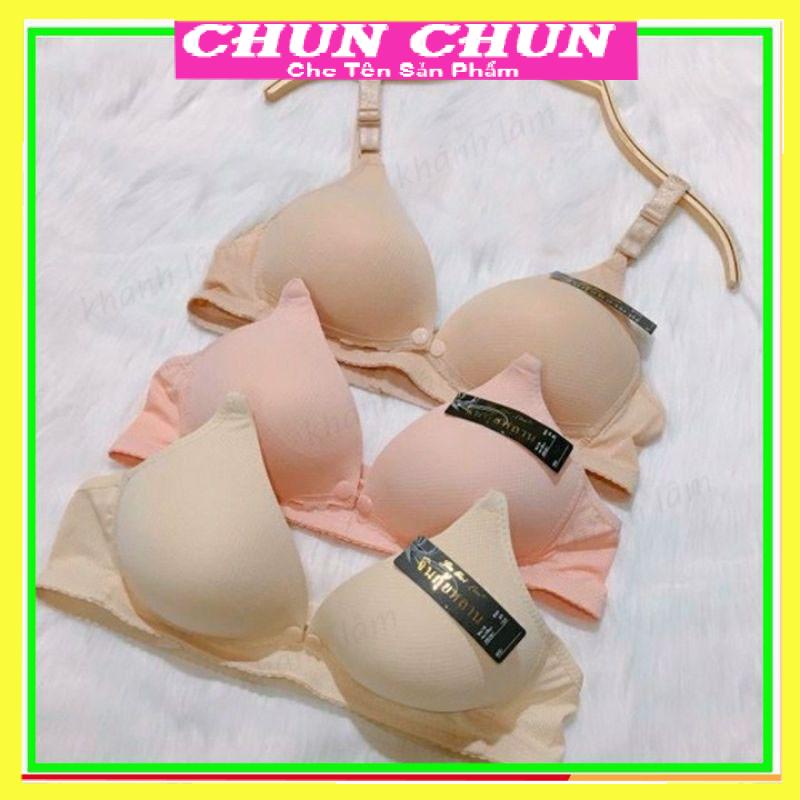 Áo lót bầu cho con bú thông hơi CHUN đệm mỏng không gọng, áo ngực nữ cho phụ nữ mang thai cotton mềm nâng ngực.