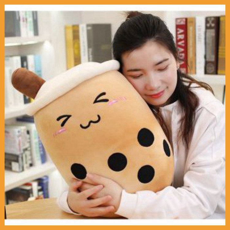 Gấu bông trà sữa gối ôm cute giá rẻ để bàn đáng yêu size 15cm 30cm