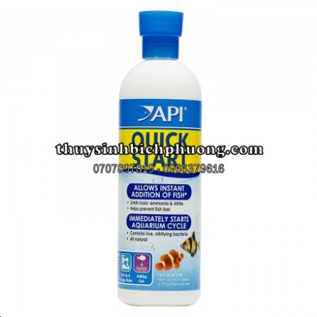API QUICK START 273ML - CUNG CẤP VI SINH VÀ KHỬ ĐỘC CHO HỒ CÁ THỦY SINH
