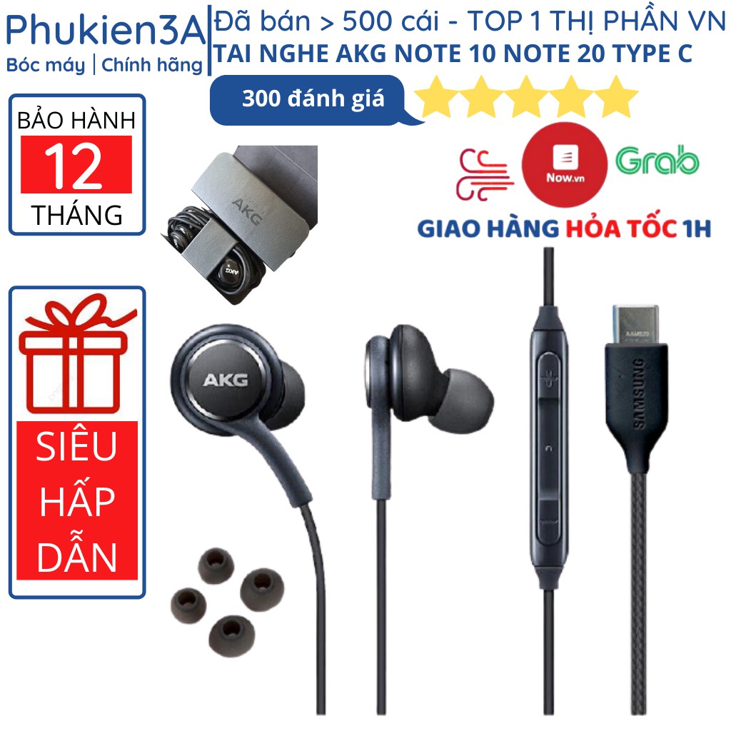 Tai nghe AKG Type C Samsung Galaxy Note 10/ Note 10 Plus Note 20 S20 Ultra chính hãng