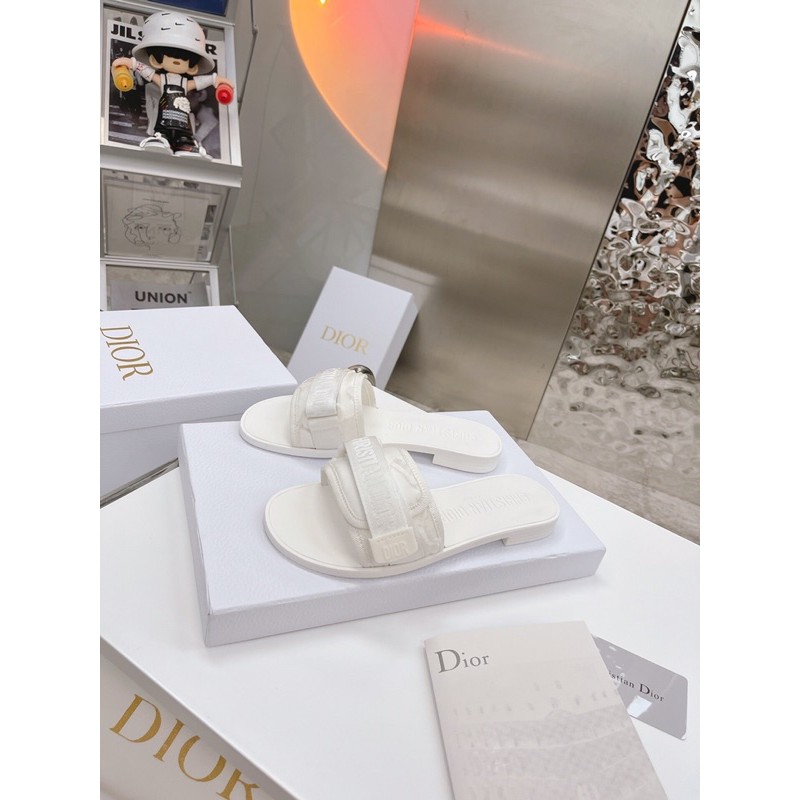 Dép da thật thời trang cao cấp Dior CD mẫu mới nhất 2021