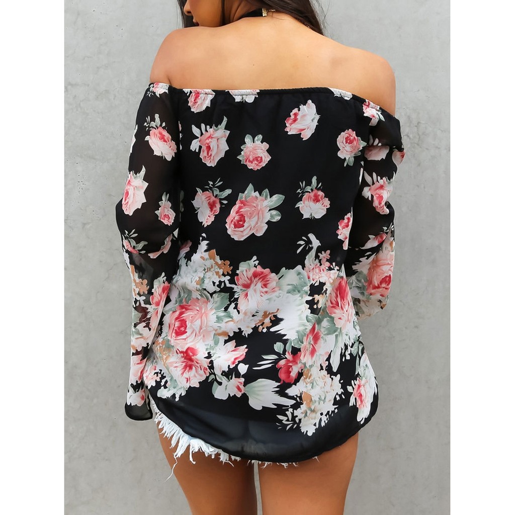 ☛☏❤Fashion Women Off-Shoulder Floral Casual Tops | BigBuy360 - bigbuy360.vn