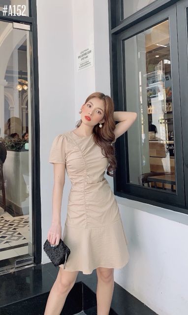 Đầm nhún đuôi cá (có 3 màu, ảnh thật)