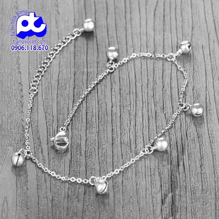 Lắc chân nữ titan cao cấp sang trọng phong cách hàn quốc cao cấp không đen - BB_LC_35