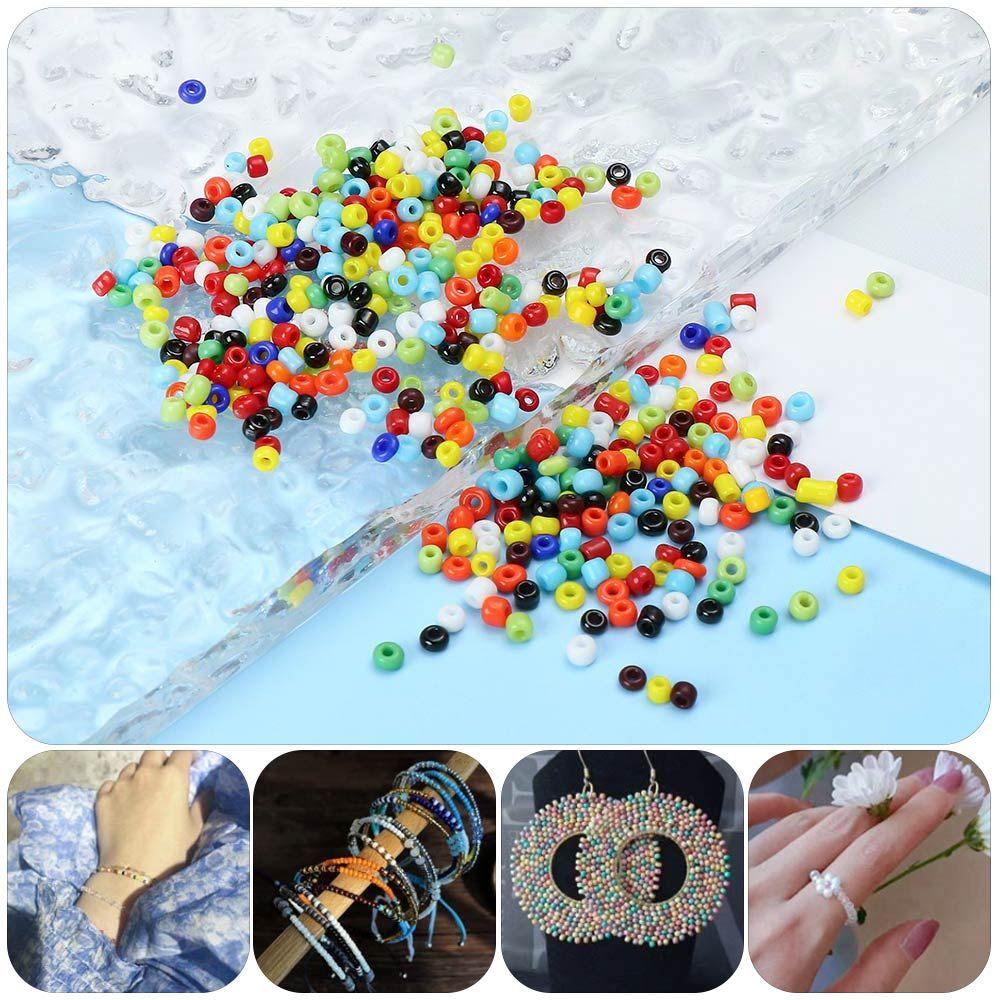 Chuỗi Hạt Cườm Đá Thủy Tinh 15g 2mm Dùng Để Làm Đồ Trang Sức Thủ Công