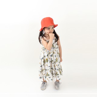 [NỘI ĐỊA HÀN QUỐC] Đầm Maxi Bé Gái Họa Tiết Hoa Lá - NEWKIZ