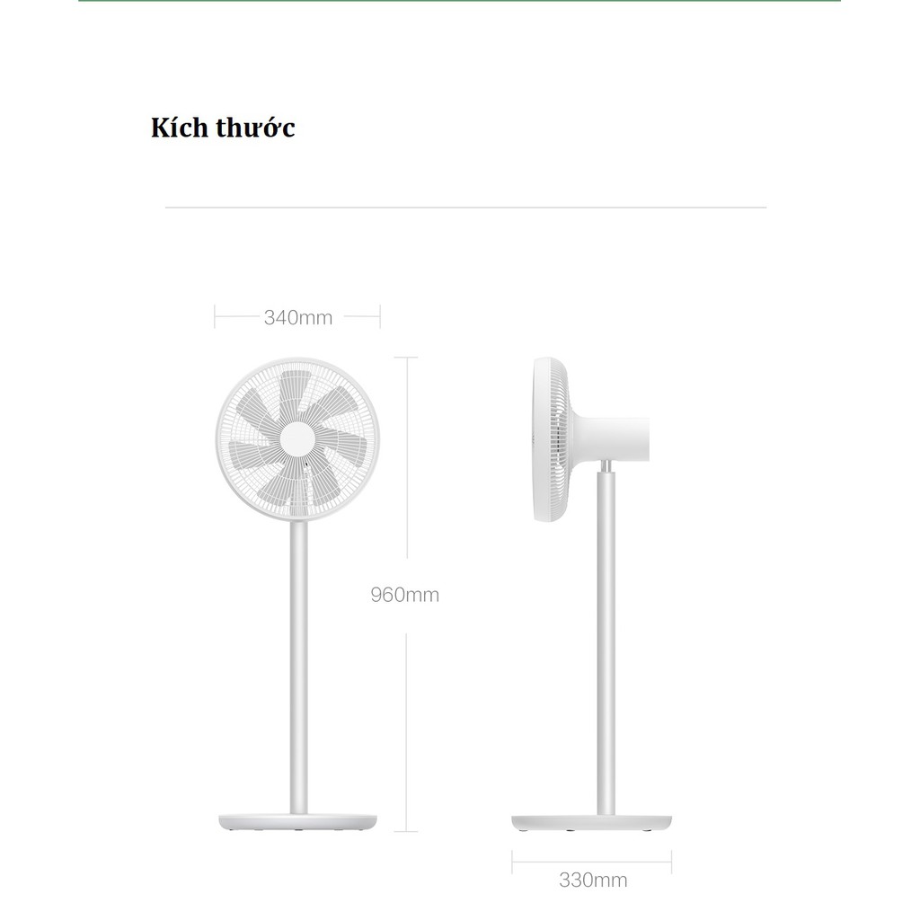 Quạt cây Xiaomi Smartmi Standing Fan gen 2/ 2s/ 3/ Fan Pro (động cơ không chổi than biến tần DC) | BigBuy360 - bigbuy360.vn