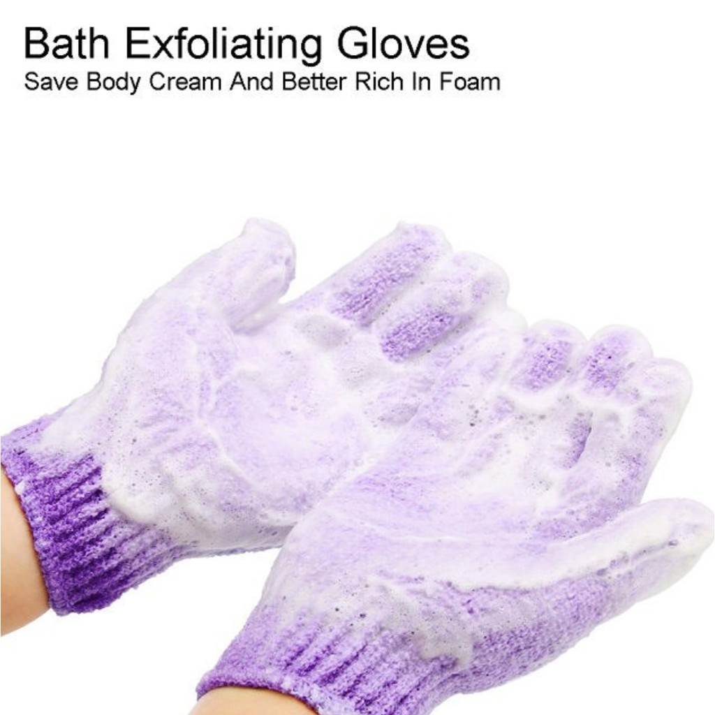 Găng tay tắm, tẩy da chết giúp da sáng mịn The Body Shop Exfoliating Bath Gloves