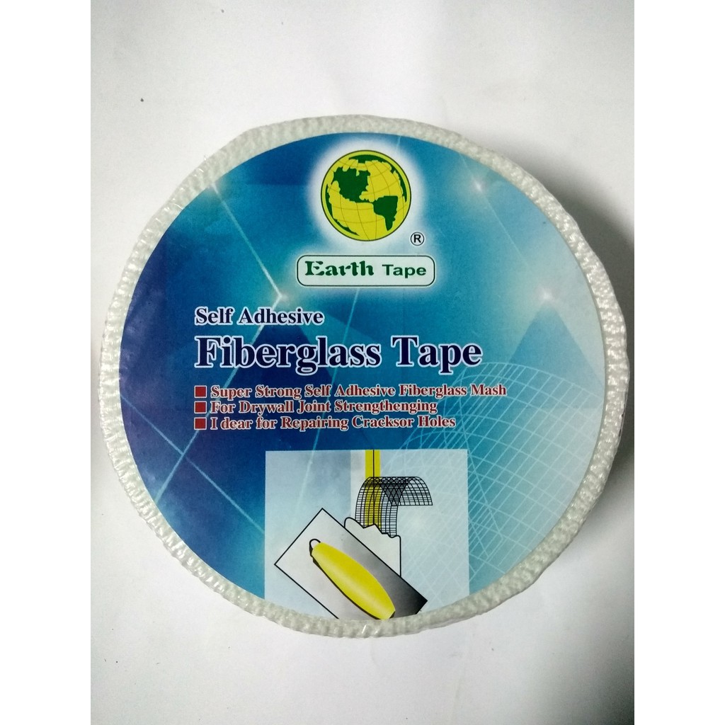 Băng keo lưới Earth Tape 80X50, 100X50, 140X50 Sợi thủy tinh dán trần thạch cao