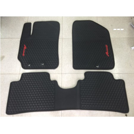 Thảm Lót Sàn Cao Su Cho Xe Hyundai Accent 2018 đến 2022 mẫu Tổ ong Cao cấp-không mùi ,cao su đúc nguyên khối,chuẩn form