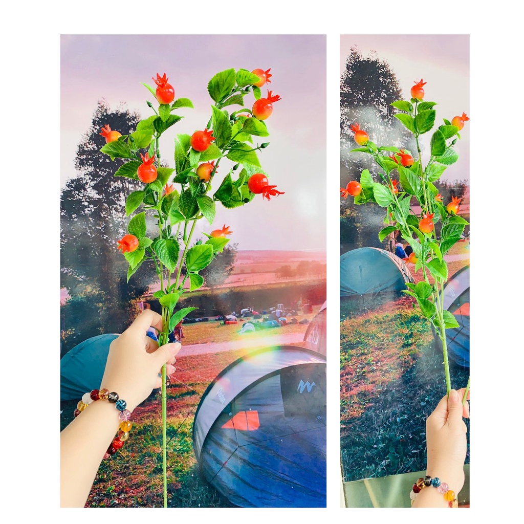 Cành lựu giả trang trí