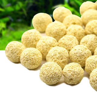 500gr Sứ Lọc Viên Bi Tròn Vàng, vật liệu lọc cho bể cá, hồ cá, hồ thủy sinh siêu sạch